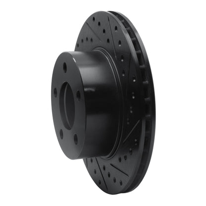 R1 Concepts R1 80-89 American Motors Eagle Front Right Drilled & Slotted Black Brake Rotor