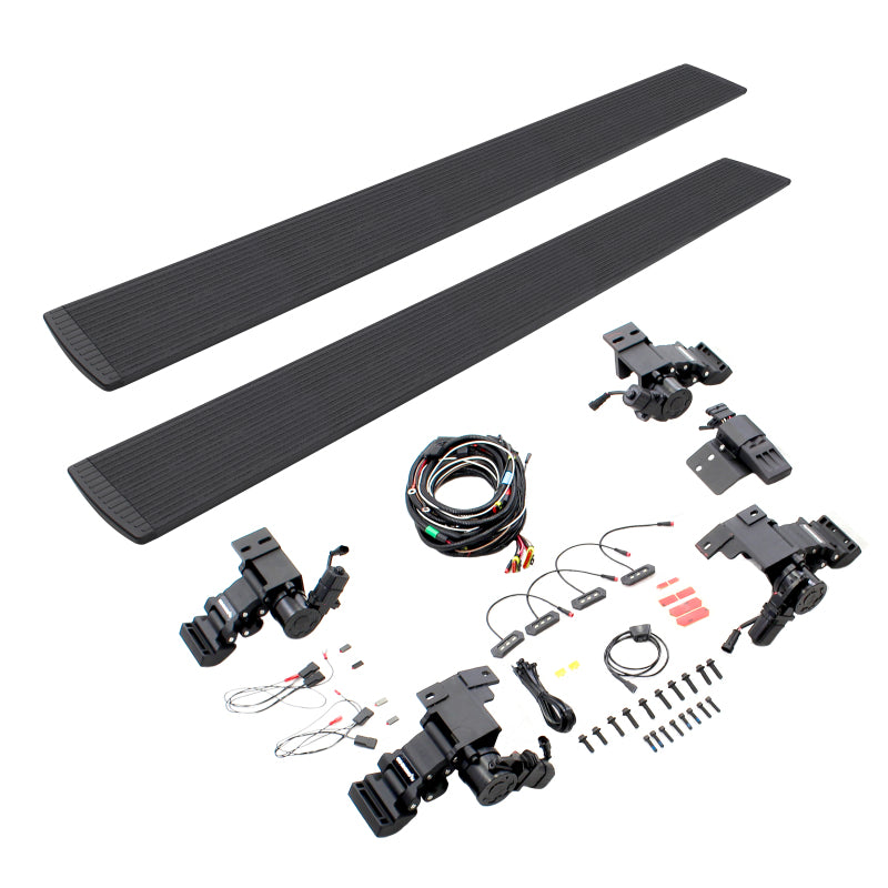 Go Rhino RealTruck 11-22 Ram 2500/3500 CC 4dr VoltStep Electric Running Board Kit - Bedliner Coating