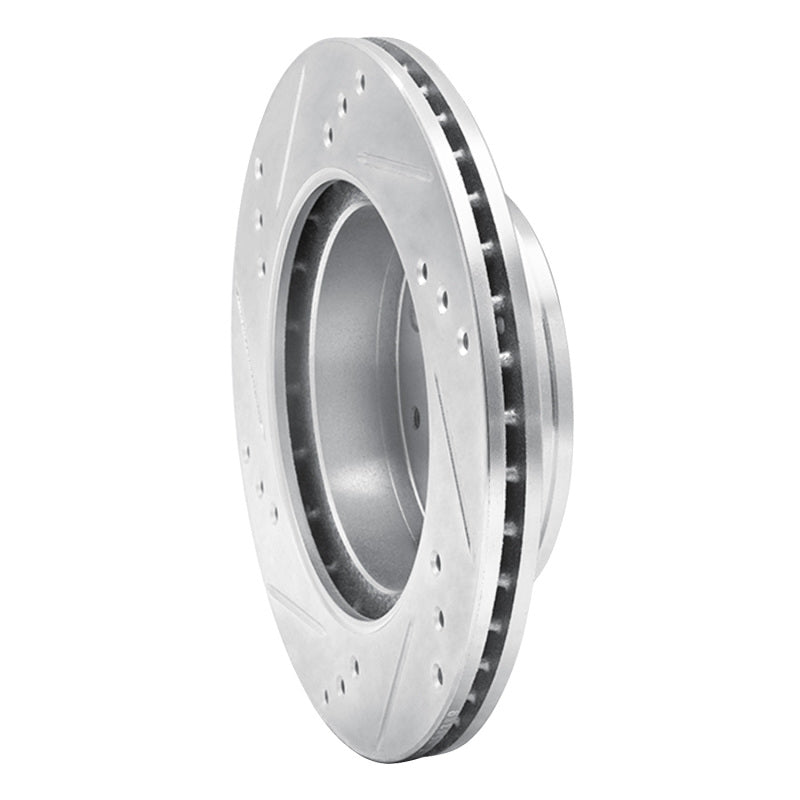R1 Concepts R1 98-12 Dodge ATOS (Mexico) Front Right Drilled & Slotted Silver Brake Rotor