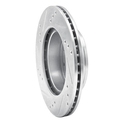 R1 Concepts R1 98-12 Dodge ATOS (Mexico) Front Right Drilled & Slotted Silver Brake Rotor