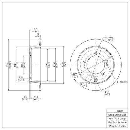 DFC 97-04 Mitsubishi Diamante Rear Brake Rotor