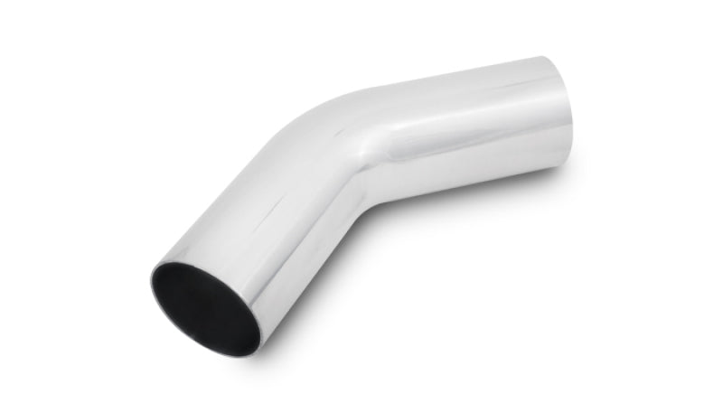 Vibrant 3.25in O.D. Universal Aluminum Tubing (45 Degree) 3.25in CLR 5in Leg Length