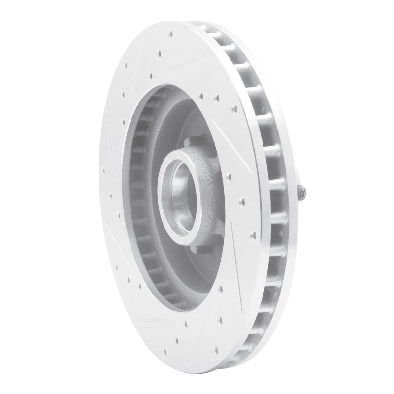 R1 Concepts R1 1988-1994 Chevrolet C1500 Front Right Drilled & Slotted Silver Brake Rotor