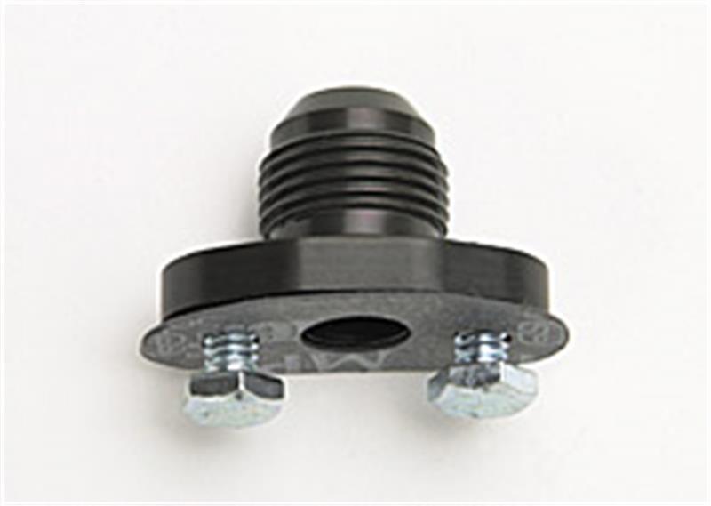 Russell Performance Oil Pan Flange. Adapts Male -10 AN to any oil pan (includes gaskets & bolts)