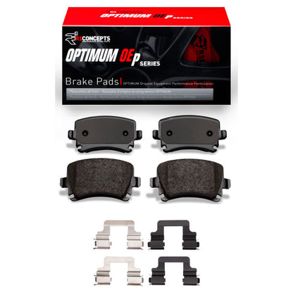 R1 Concepts R1 08-16 Audi TT Quattro RS Rear Optimum OE Pads & Hardware Kit