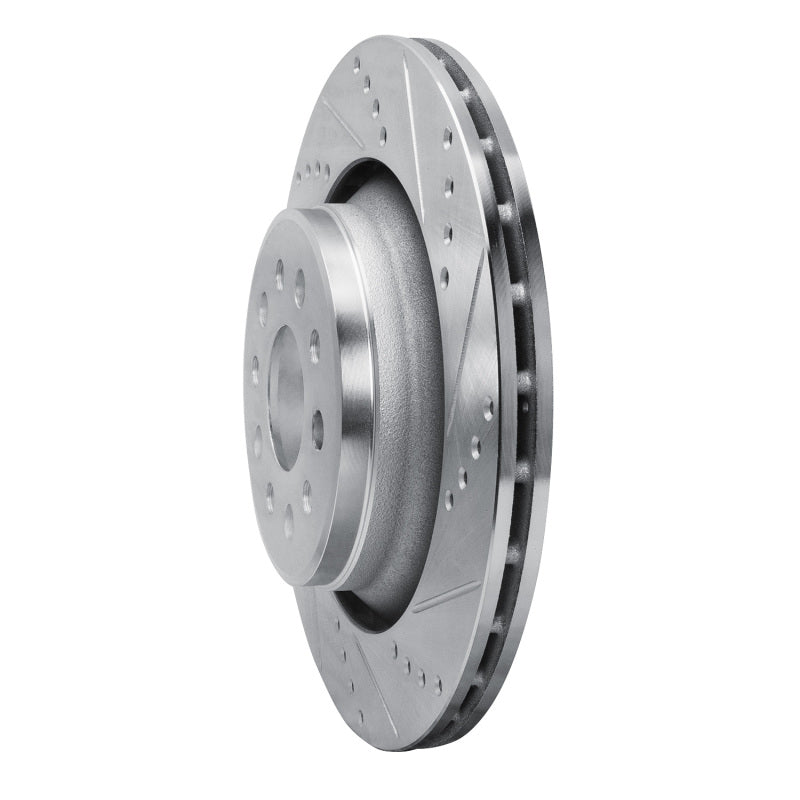 R1 Concepts R1 17-24 Maserati LeVante Rear Right Drilled & Slotted Silver Brake Rotor
