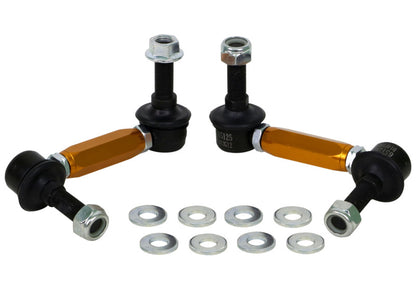 Whiteline Universal Sway Bar Link Assembly Heavy Duty Adjustable Steel Ball 115mm Size