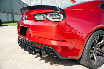 CORSA Performance Corsa 2016-2024 Chevrolet Camaro SS / ZL1 Valved Axle-Back Exhaust w/ Black Carbon Fiber Quad Tips