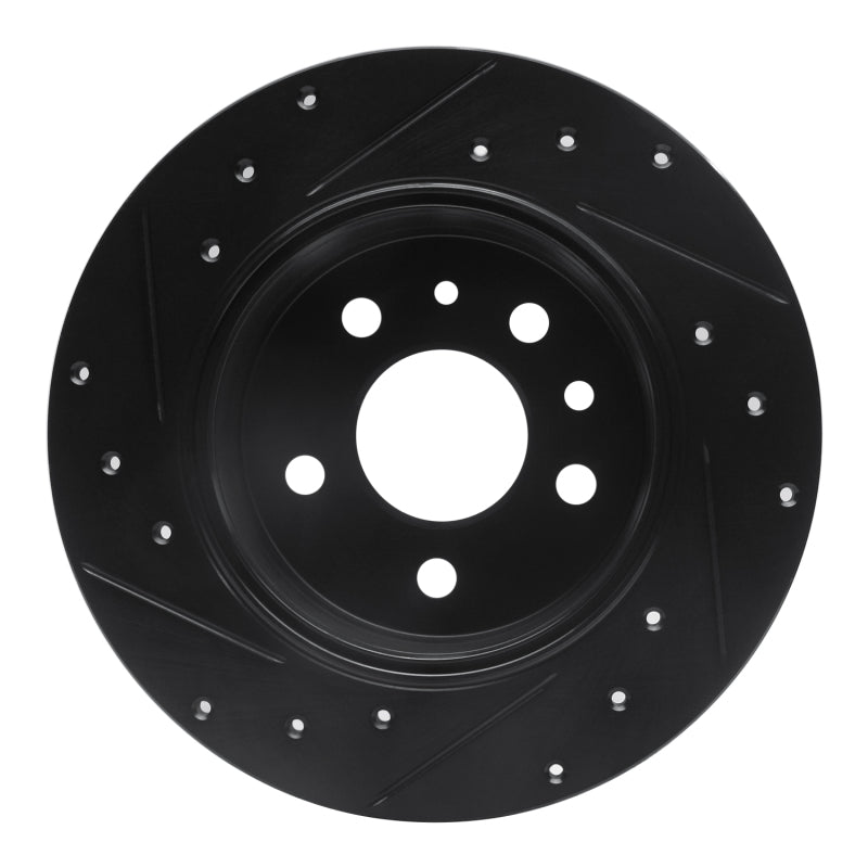 R1 Concepts R1 61-91 Mercedes-Benz 220 Rear Right Drilled & Slotted Black Brake Rotor