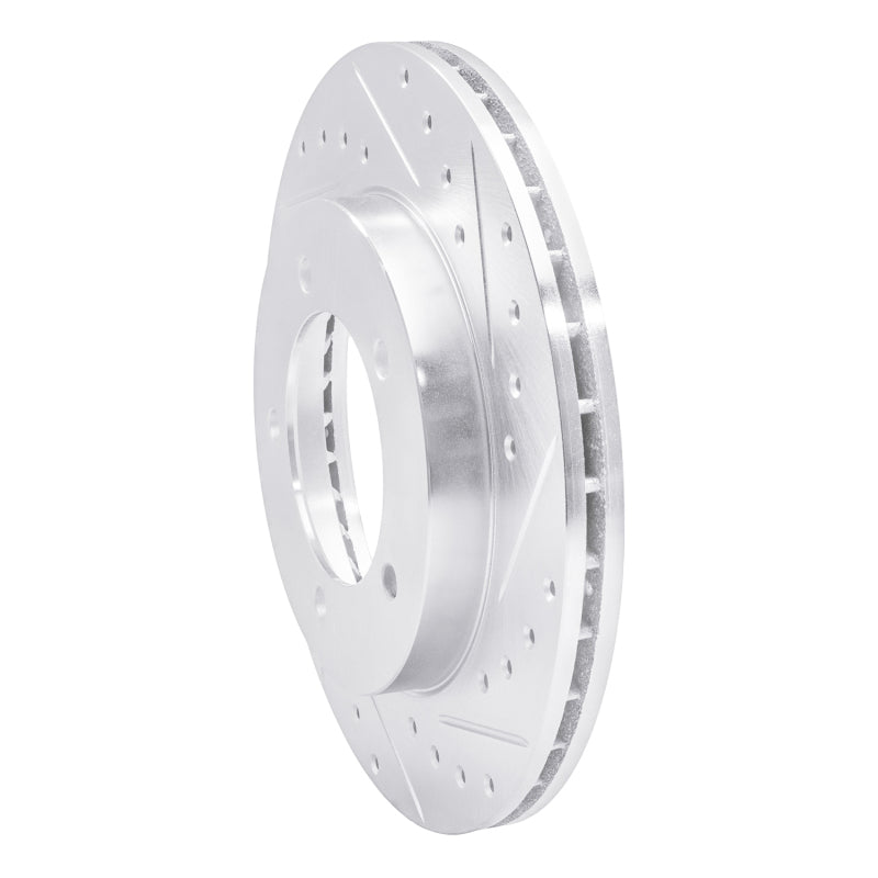 R1 Concepts R1 96-98 Suzuki SIDEKICK Front Right Drilled & Slotted Silver Brake Rotor