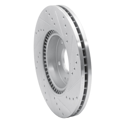 R1 Concepts R1 12-16 Kia SportAGE (USA/Canada) Front Left Drilled & Slotted Silver Brake Rotor