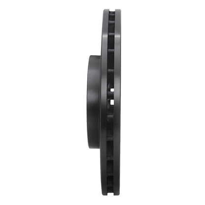 R1 Concepts R1 90-93 Toyota Celica Front Left Drilled & Slotted Black Brake Rotor
