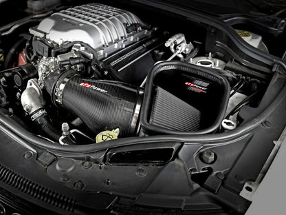 aFe Track Series Carbon Fiber Pro Dry S AIS - 2018 Jeep Grand Cherokee Trackhawk (WK2) V8-6.2L(SC)