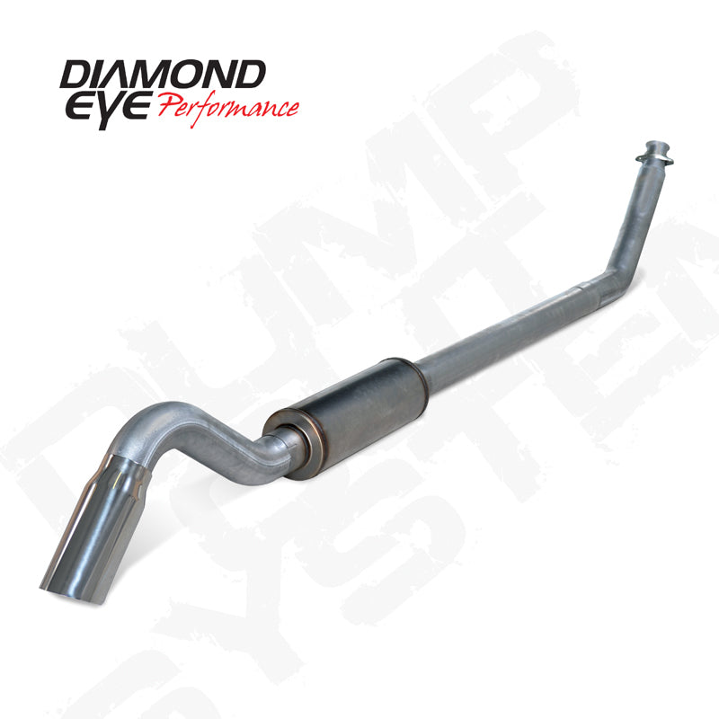 Diamond Eye Performance Diamond Eye 4in SS TURBO BACK SGL DUMP OUT 98.5-02 DODGE INCLUDING TIP