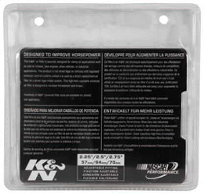 K&N Engineering K&N Universal Chrome Filter 2 3/4in FLG / 4 1/2in Bottom / 4 1/2in Height