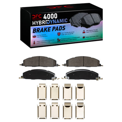 DFC 09-18 Dodge Ram 3500 Rear 4000 HybriDynamic Brake Pads and Hardware Kit