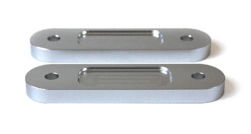 BLOX Racing BLOX Honda S2000 Racing Front 12mm Thin Spacer Bump Steer Kit - Silver (Lowered 1in and more)
