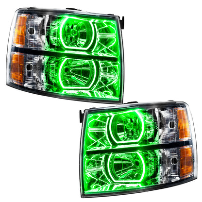 ORACLE Lighting Oracle 07-13 Chevrolet Silverado SMD HL - Square Style - ColorSHIFT w/o Controller
