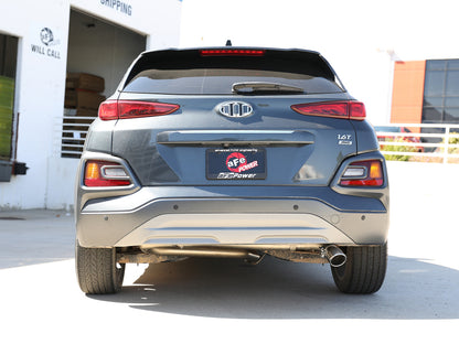 aFe Takeda 2.5in 304 SS Axle-Back Exhaust w/o Muffler w/Polish Tip 18-22 Hyundai Kona L4-1.6L(t) AWD