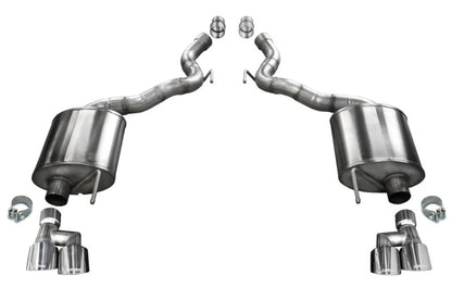 CORSA Performance Corsa 2018-2023 Ford Mustang GT Convertible Sport Axle-Back Exhaust w/ 4in Tips