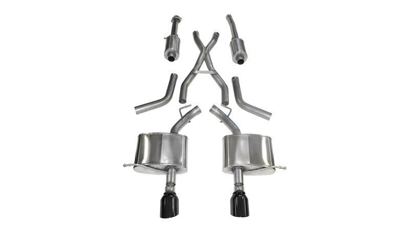 CORSA Performance Corsa 2011-2024 Dodge Durango 5.7L V8 Black Sport Dual Rear Cat-Back Exhaust