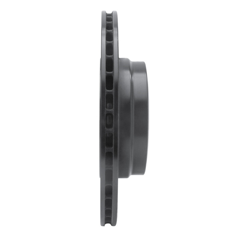 R1 Concepts R1 05-08 BMW 760I Rear Right Drilled & Slotted Black Brake Rotor