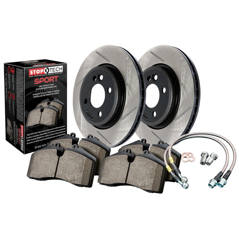 Stoptech Sport Axle Pack, Slotted, Rear