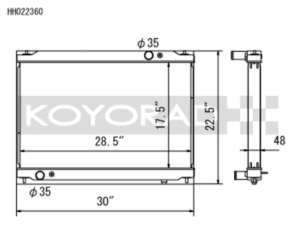 Koyo 09-13 Nissan GT-R 3.8L (AT) Radiator