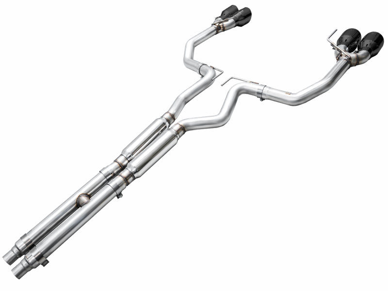 AWE Tuning AWE 2024 Ford Mustang Dark Horse S650 RWD Track Edition Cat-Back Exhaust w/ Quad Diamond Black Tips