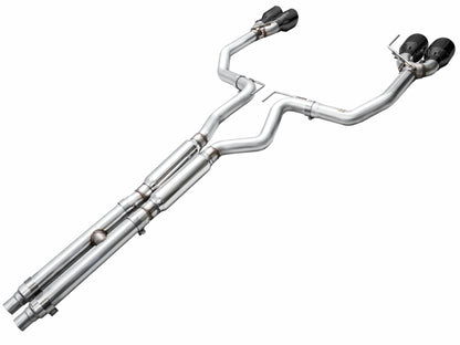 AWE Tuning AWE 2024 Ford Mustang Dark Horse S650 RWD Track Edition Cat-Back Exhaust w/ Quad Diamond Black Tips