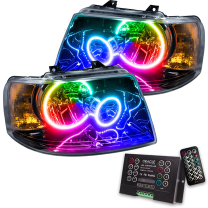 ORACLE Lighting Oracle 03-06 Ford Expedition SMD HL - Black - ColorSHIFT w/ 2.0 Controller