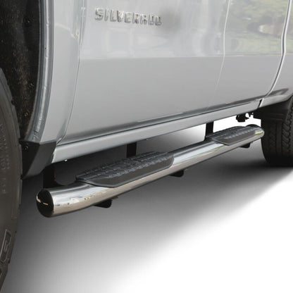 Westin 2014-2018 Chevy Silverado 1500 Crew Cab PRO TRAXX 5 Oval Nerf Step Bars - SS