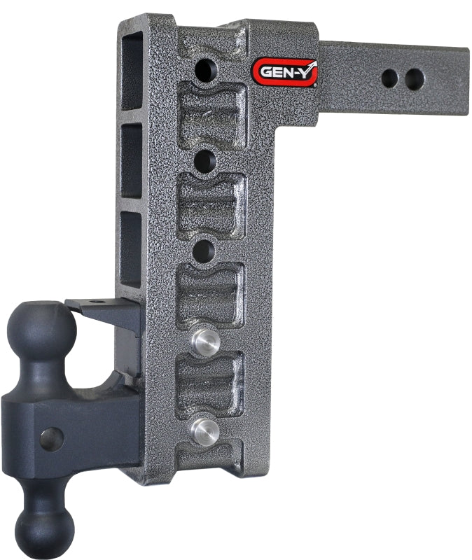 GEN-Y Hitch Gen-Y Mega Duty 2.5in Shank 12in Drop 3.5K TW 32K Hitch w/GH-0161 Dual-Ball/Pintle Lock