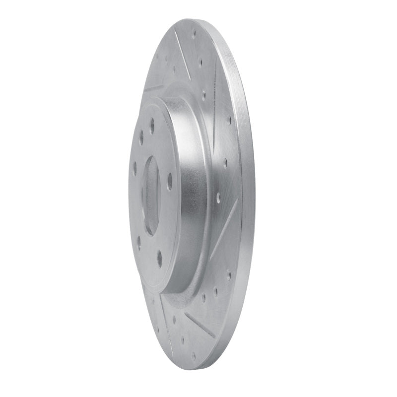 R1 Concepts R1 17-25 Chrysler Voyager Rear Right Drilled & Slotted Silver Brake Rotor