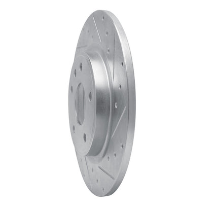 R1 Concepts R1 17-25 Chrysler Voyager Rear Right Drilled & Slotted Silver Brake Rotor