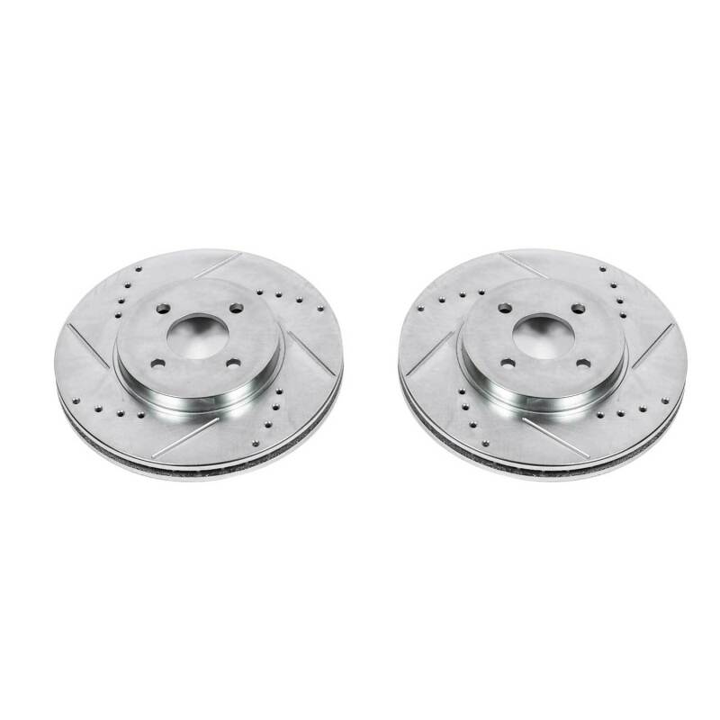 PowerStop Power Stop 02-04 Ford Focus Front Evolution Drilled & Slotted Rotors - Pair