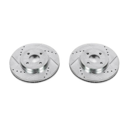 PowerStop Power Stop 02-04 Ford Focus Front Evolution Drilled & Slotted Rotors - Pair