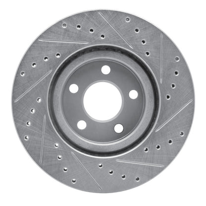 R1 Concepts R1 03-09 Chrysler PT Cruiser Front Left Drilled & Slotted Silver Brake Rotor