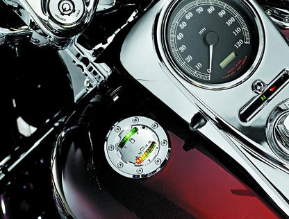 Kuryakyn Informer LED Fuel & Battery Gauge Chrome