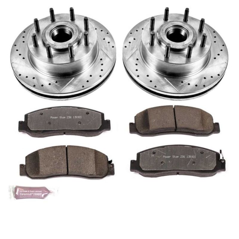 PowerStop Power Stop 10-11 Ford F-350 Super Duty Front Z36 Truck & Tow Brake Kit