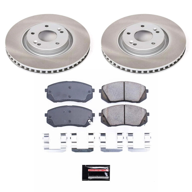 PowerStop Power Stop 14-16 Kia Cadenza Front Semi-Coated Rotor Kit