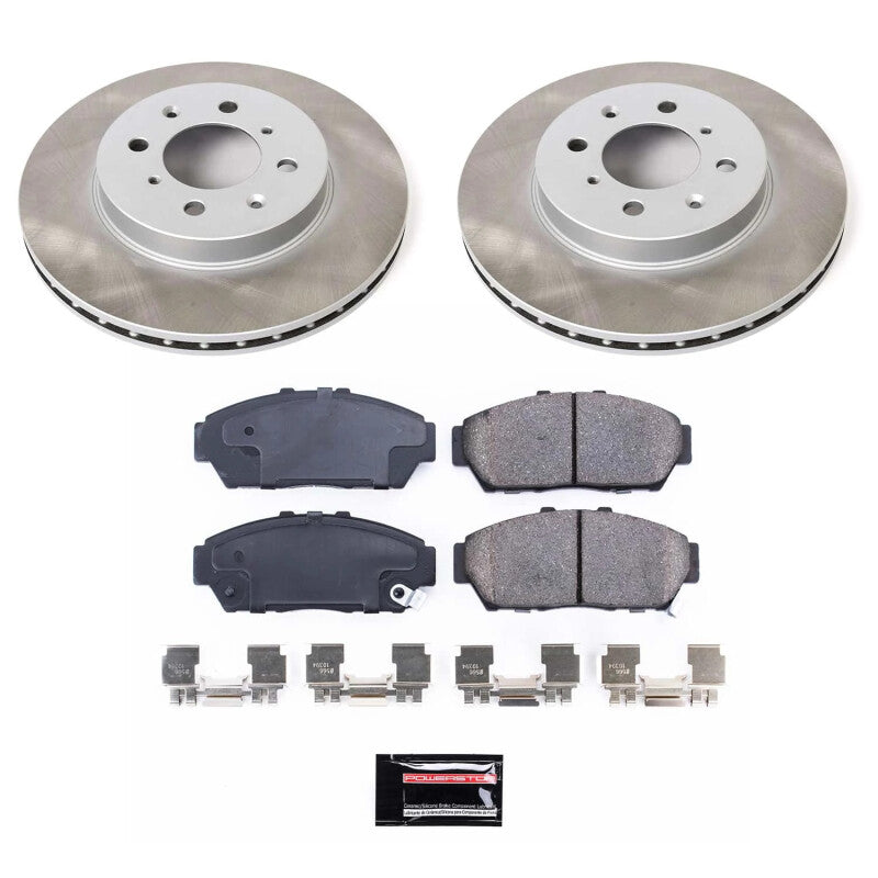 PowerStop Power Stop 93-95 Honda Civic Front Semi-Coated Rotor Kit