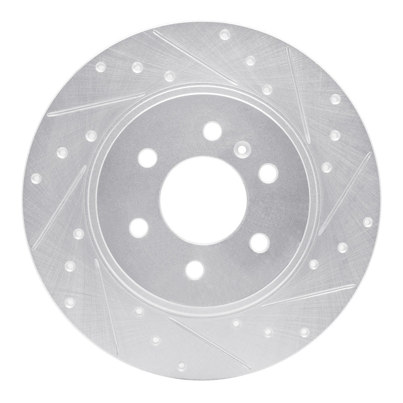 R1 Concepts R1 06-06 Buick TERRAZA Rear Right Drilled & Slotted Silver Brake Rotor