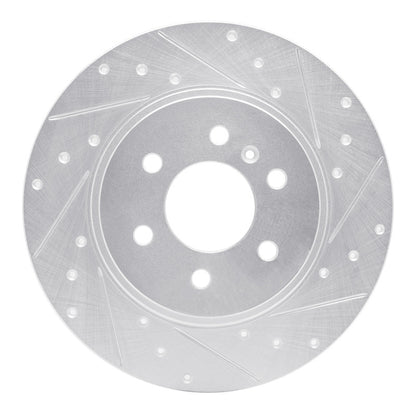 R1 Concepts R1 06-06 Buick TERRAZA Rear Right Drilled & Slotted Silver Brake Rotor