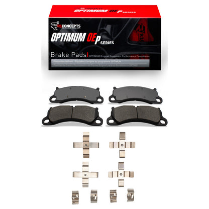R1 Concepts R1 12-16 Porsche 911 Front Optimum OE Pads & Hardware Kit