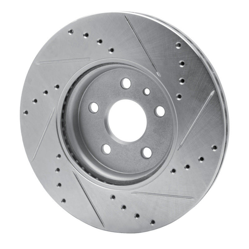 R1 Concepts R1 13-22 Buick Encore Front Left Drilled & Slotted Silver Brake Rotor