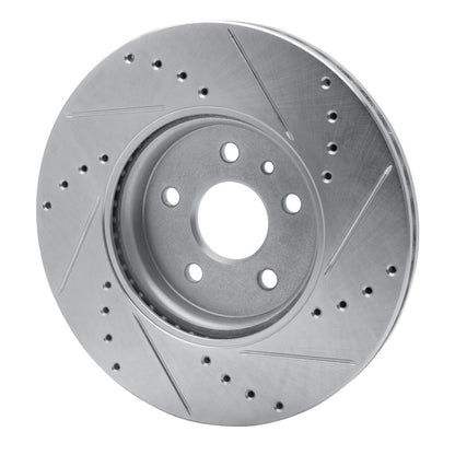 R1 Concepts R1 13-22 Buick Encore Front Left Drilled & Slotted Silver Brake Rotor