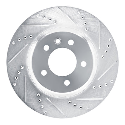 R1 Concepts R1 20-25 Land Rover Defender 90 Rear Right Drilled & Slotted Silver Brake Rotor