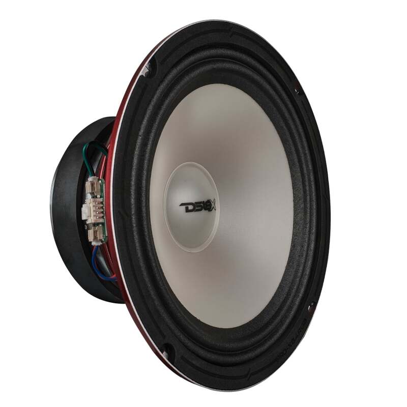 DS18 8in 275 Watts RMS 4 ohm Mid Range Loudspeaker w/ Translucent Dust Cap and Cone w/RGB LED Lights