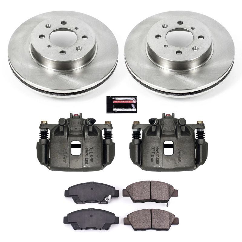 PowerStop Power Stop 09-14 Honda Fit Front Autospecialty Brake Kit w/Calipers